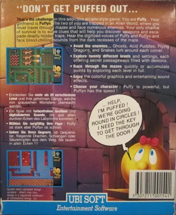 Puffy's Saga box cover back